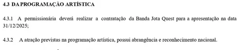 João Pessoa abre licitação para exploração do Busto no Réveillon e termo exige Jota Quest