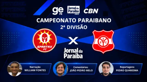 Spartax e Auto Esporte-PB empatam pela 3ª rodada 2ª divisão do Paraibano 2026; veja como foi