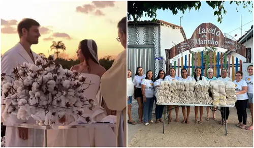 Do algodão ao crochê: casamento de Juliette tem produção de agricultores e artesãs da Paraíba